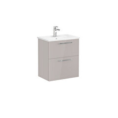 Root, Vanity unit, 60 cm, compact,two drawers