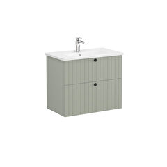 Root Groove, Vanity unit, 80 cm,two drawers