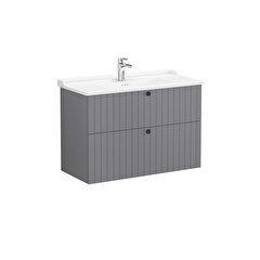 Root Groove, Vanity unit, 100 cm,two drawers
