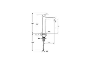 Flow Square Basin Mixer - A4293636ENGX | VitrA Global