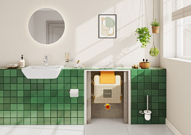 Integra Semi-Recessed Washbasin - 7069B003-0001 | VitrA Global